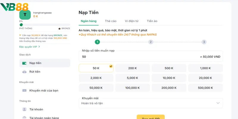 Giao dịch thanh toán nạp - rút tiền tiện lợi, xử lý nhanh chóng Giao dịch thanh toán nạp - rút tiền tiện lợi, xử lý nhanh chóng