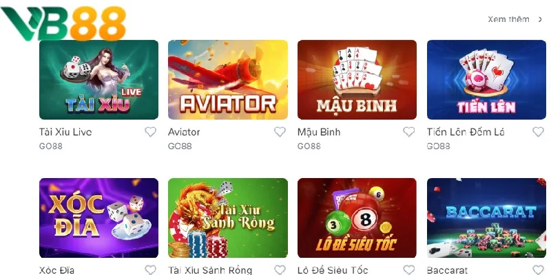 VB88 cung cấp cho người chơi kho game đồ sộ VB88 cung cấp cho người chơi kho game đồ sộ